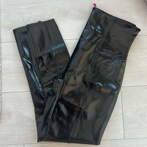 Spanx Faux Patent Leather Leggings